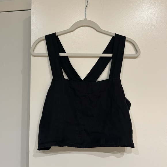 Vitamin A ‘Tallows’ 100% Linen Crop Top, size M - Picture 3 of 7